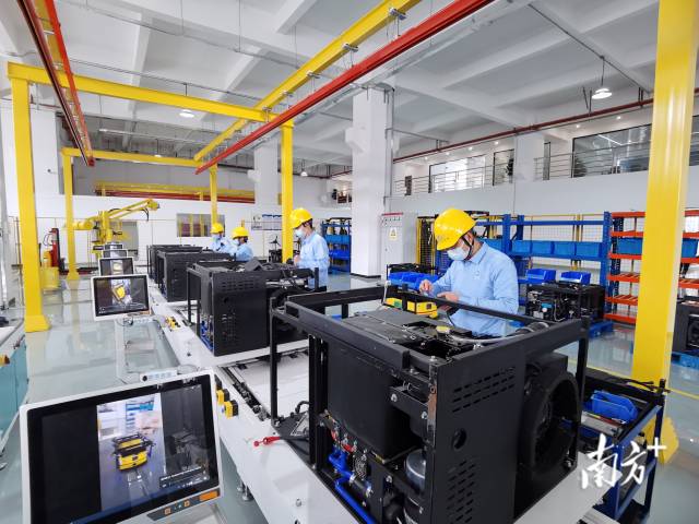南庄大力发展高端精密智造产业。图为广晟氢能佛山基地。罗湛贤 摄